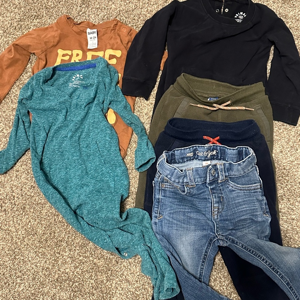 Lot of Boys clothes size 18-24 months.  CottonOnKids,Old Navy,Primary,Cat&Jack